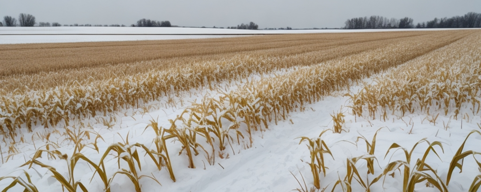 Зимняя уборка кукурузы в Курской области