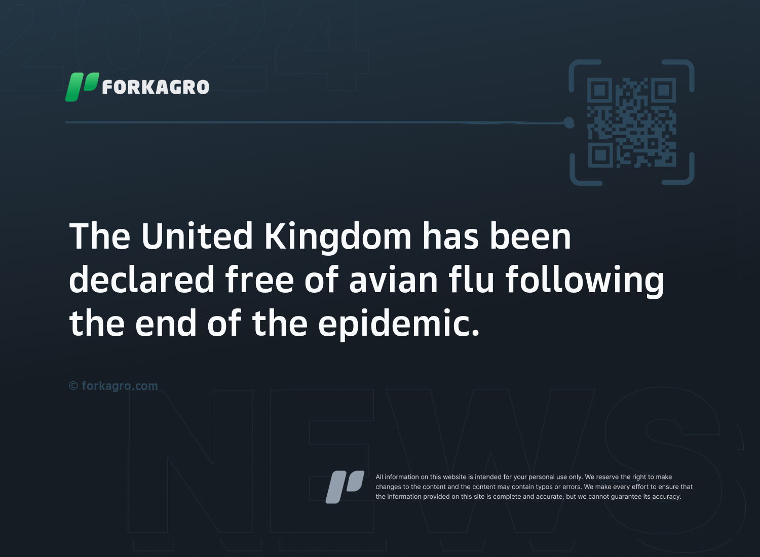 The United Kingdom has been declared free of avian flu following the end of the epidemic.