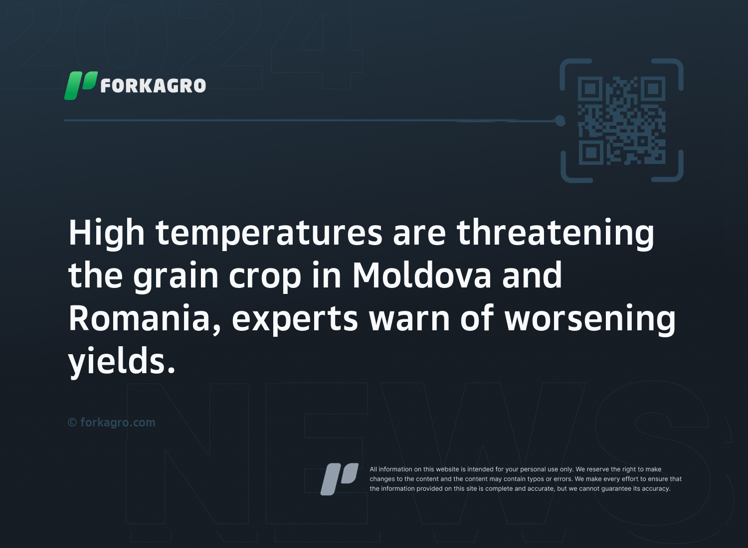 High temperatures are threatening the grain crop in Moldova and Romania, experts warn of worsening yields.