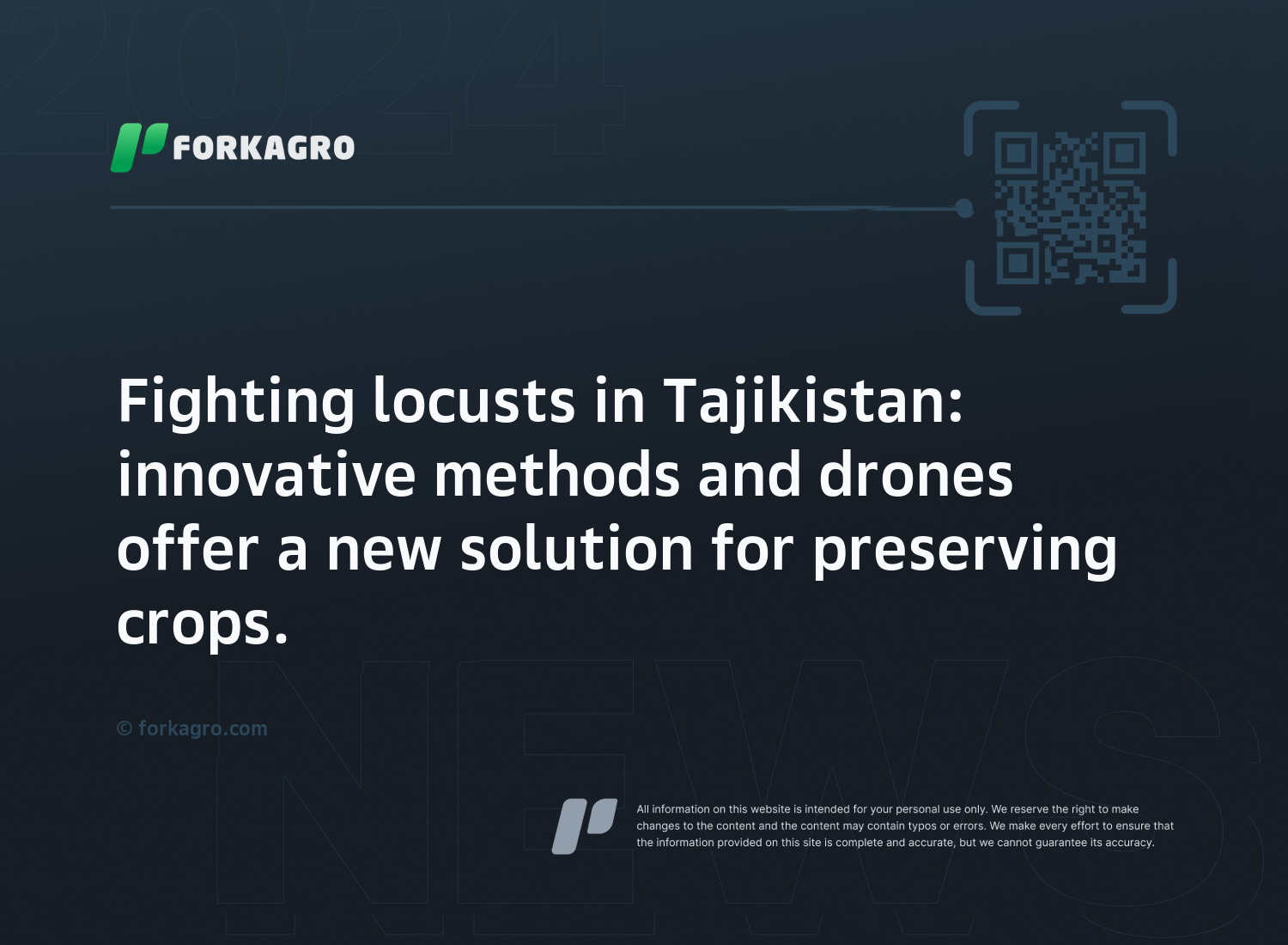 Fighting locusts in Tajikistan: innovative methods and drones offer a new solution for preserving crops.