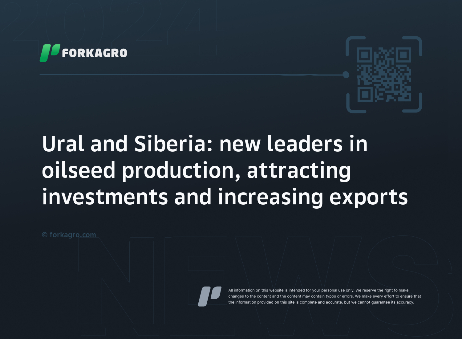 Ural and Siberia: new leaders in oilseed production, attracting investments and increasing exports